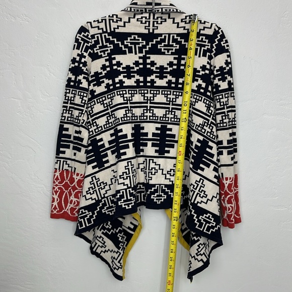 Anthropology SHML cardigan tribal style sweater Sz S multi color long sleeve - Picture 5 of 8